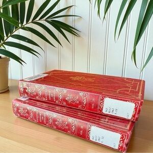 The History of England | Vol. II & IV | 1967 | Red Faux Leather Set